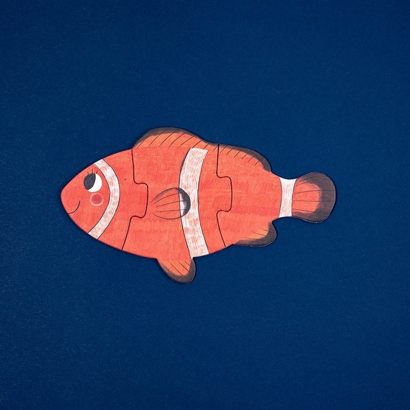 Puzzle reversibil animale marine, Londji Baiat, Fata, varsta 1 - 3 ani [4]