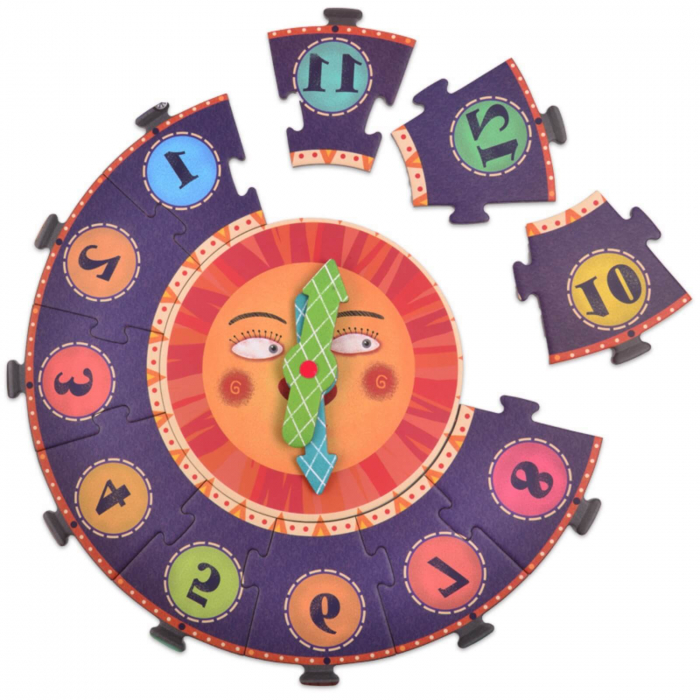 Puzzle pentru Podea cu Piese Mari, Ceas - Jucarii MiDeer [4]