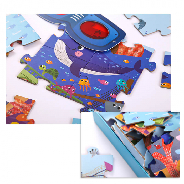 Puzzle secret, Oceanul, 35 piese, nivel mediu [3]