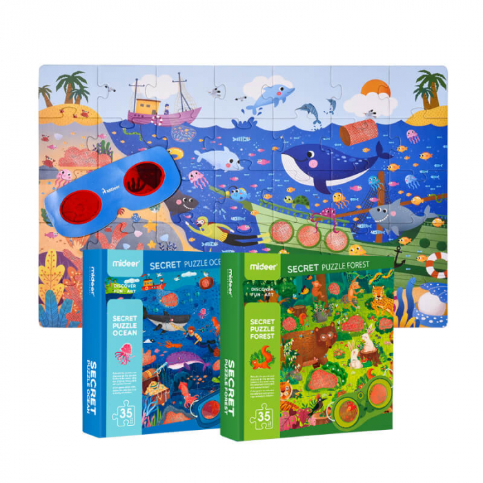 Puzzle secret, Oceanul, 35 piese, nivel mediu [2]