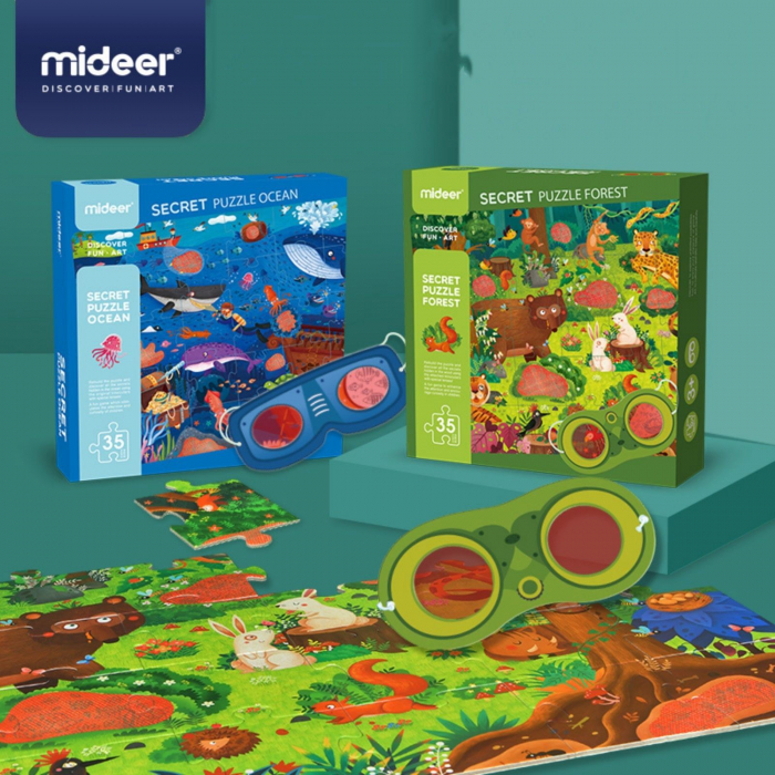 Puzzle secret, Oceanul, 35 piese, nivel mediu [6]