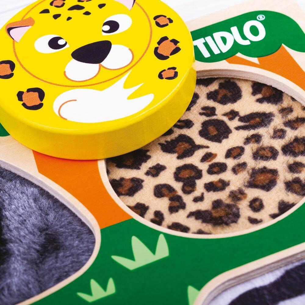 Puzzle senzorial din lemn - Safari [4]