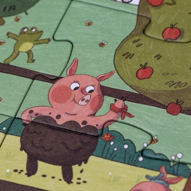 Puzzle si joc de observatie Farmtastic, Londji Baiat, Fata, varsta 3 - 6 ani [3]