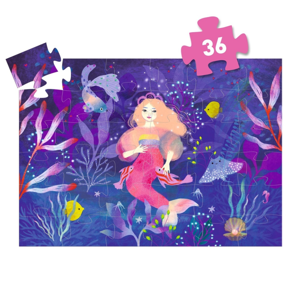 Puzzle Sirena Ella, Djeco pentru Fata varsta 45722 [4]