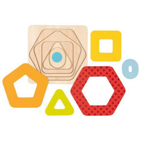Puzzle stratificat potriveste formele geometrice [1]