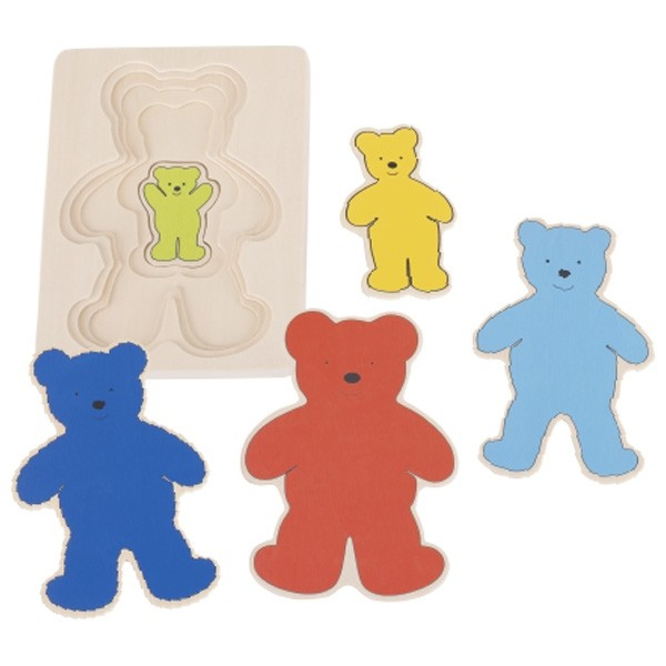 Puzzle stratificat Ursuleti colorati [1]