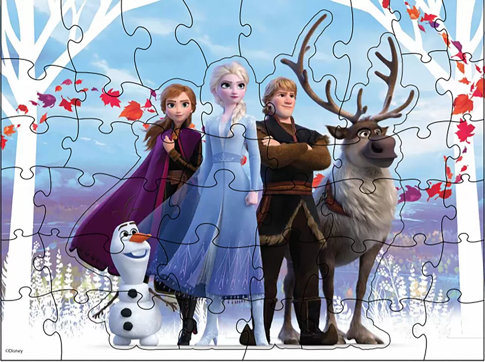 Puzzle Surpriza Frozen 2 cu 48 piese in cutie diamant [4]
