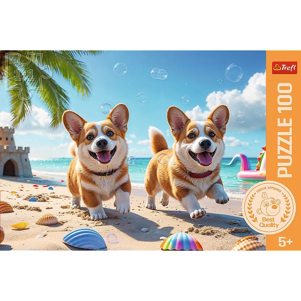 Puzzle trefl 100 catel corgi, copii varsta 5 ani pana la 9 ani [3]