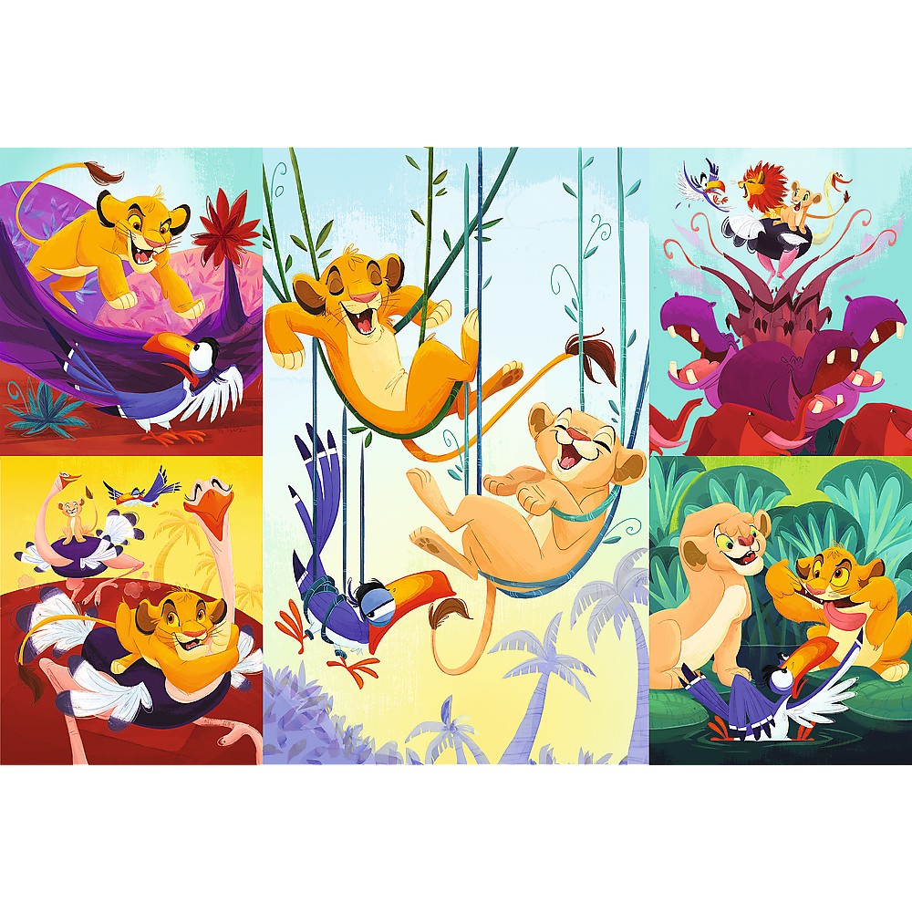 Puzzle trefl 100 disney curajosul rege lion [2]