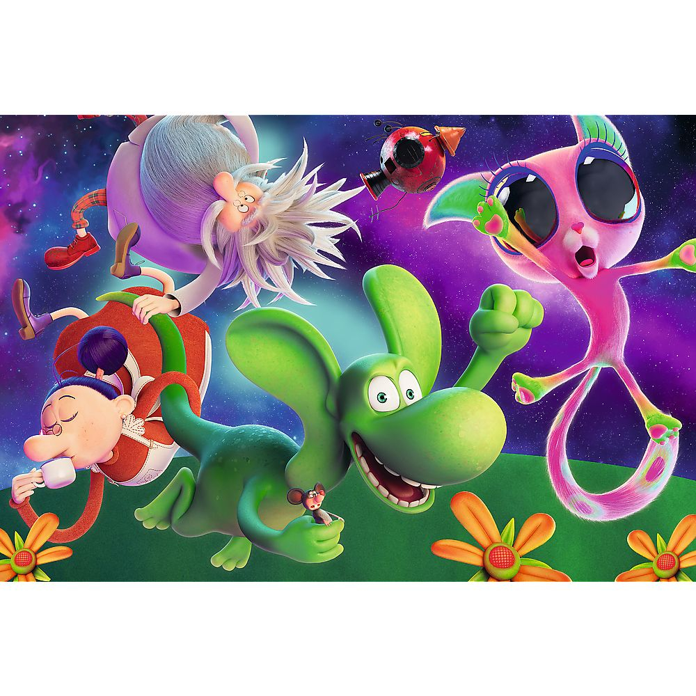 Puzzle trefl 100 dragonul diplodok si prietenii sai  copii varsta 5 ani - 10 ani [2]