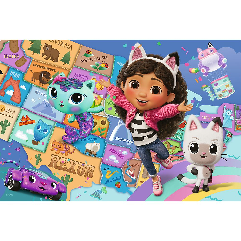 Puzzle trefl 100 gabbys dollhouse prietenia in casa pisicilor lui gabby [2]