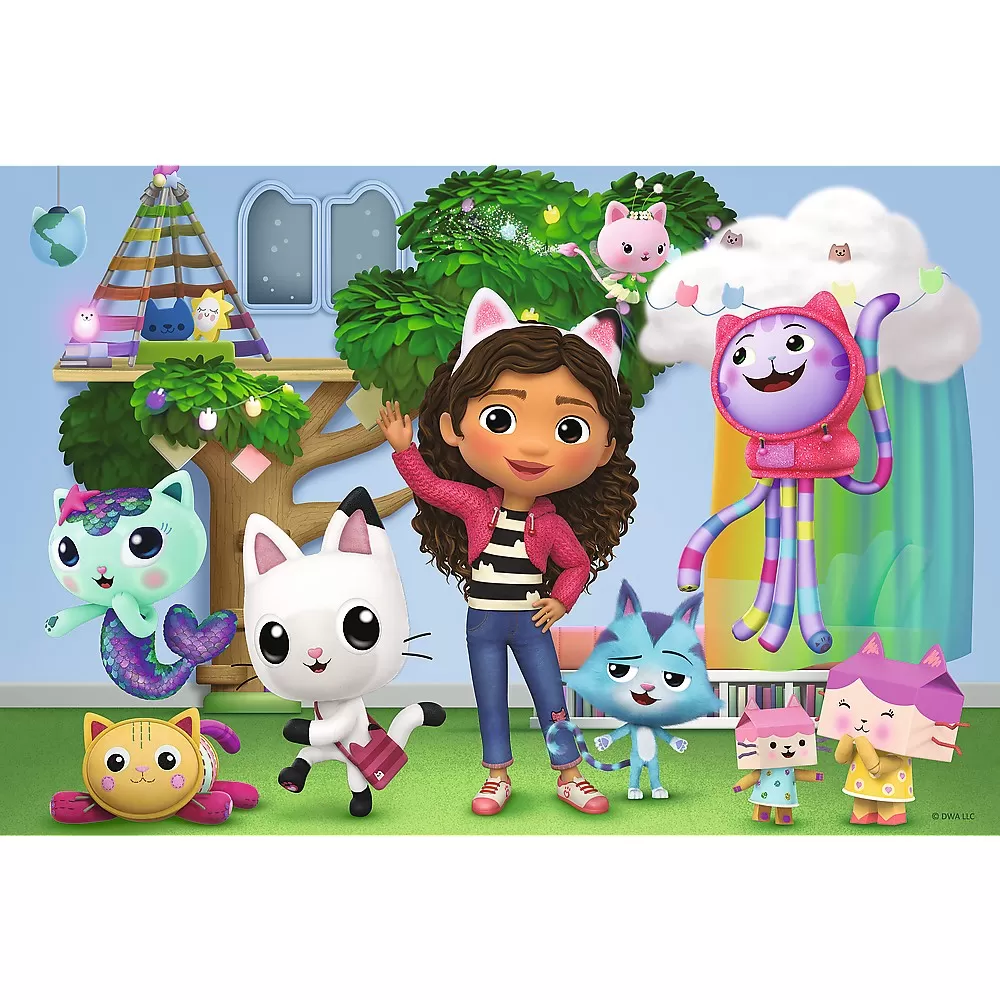 Puzzle trefl 100 gabbys dollhouse prietenii lui gabby [2]