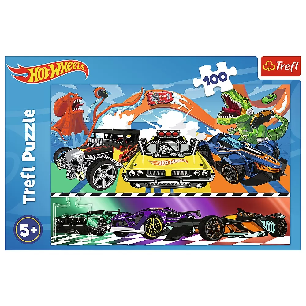 Puzzle trefl 100 hot wheels masinile de curse [3]