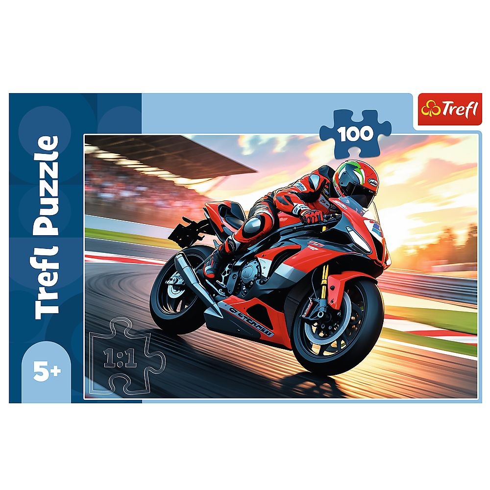 Puzzle trefl 100 motocicleta rapida copii varsta 5 ani - 10 ani [3]