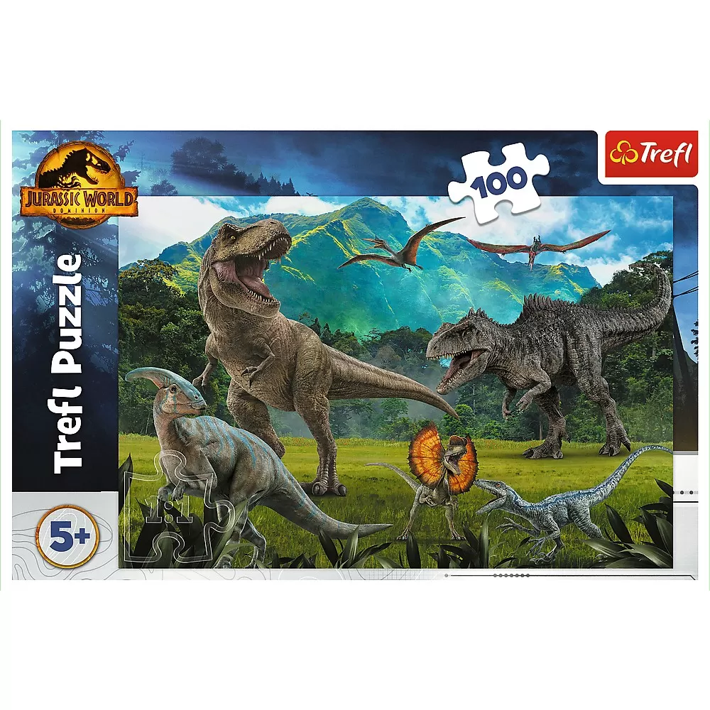 Puzzle trefl 100 piese jurassic world lumea dinozaurilor [3]