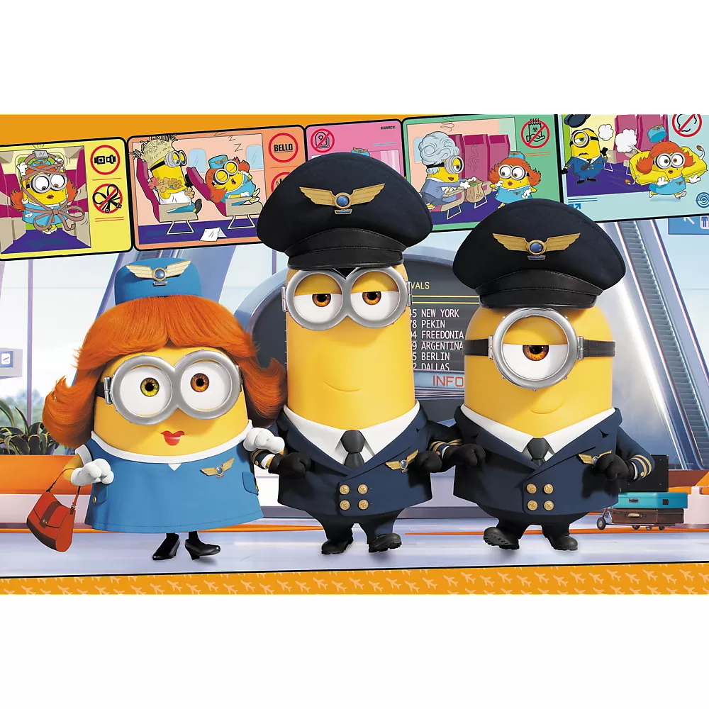 Puzzle trefl 100 piese minionii la aeroport [2]