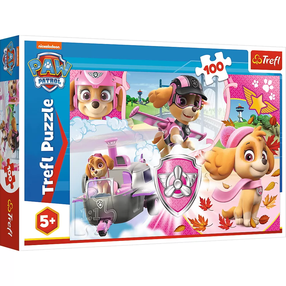 Puzzle trefl 100 skye in actiune [1]