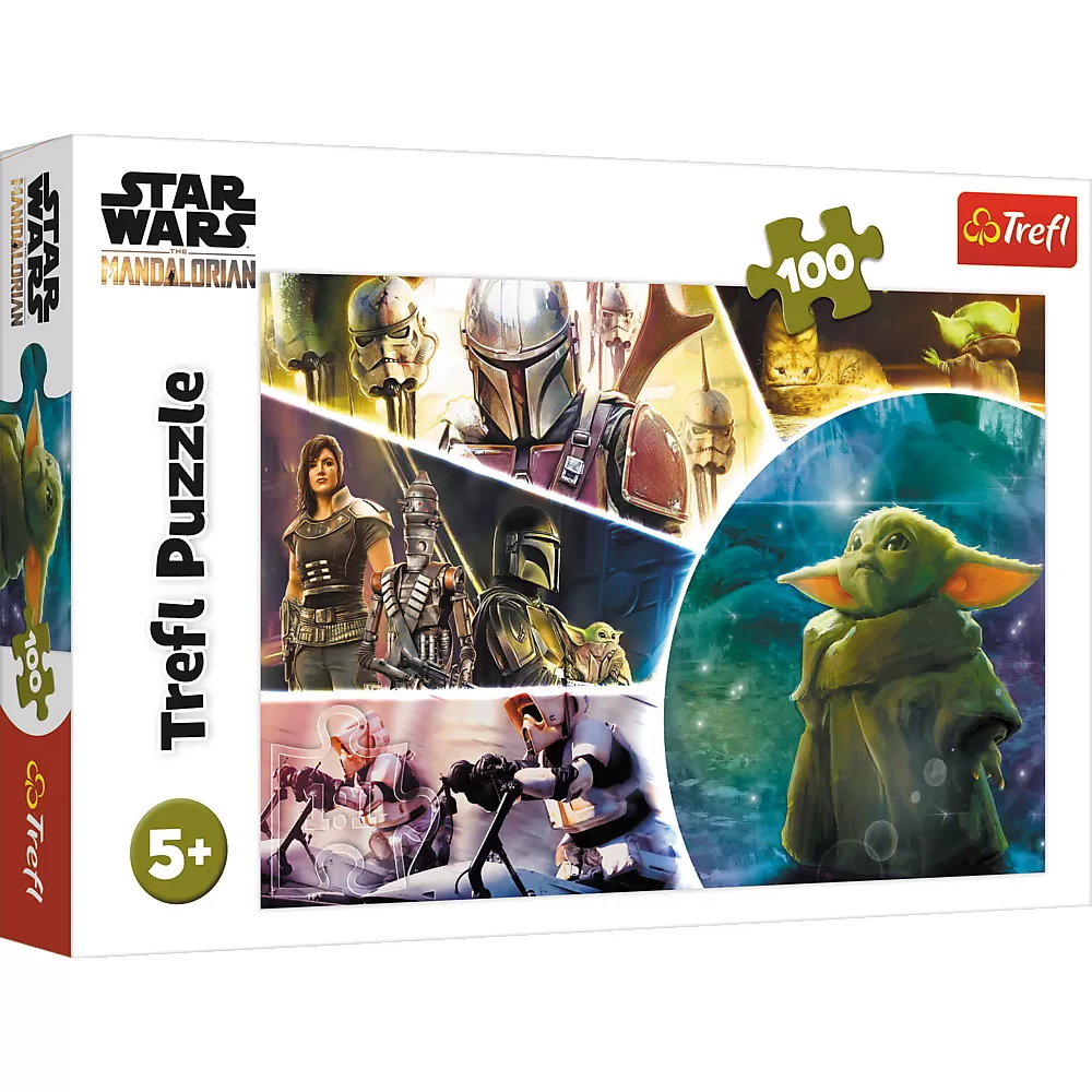 Puzzle trefl 100 starwars baby yoda madalorianul [1]