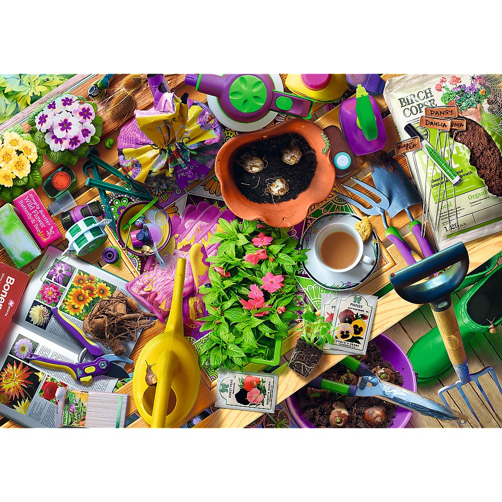 Puzzle trefl 1000 aranjarea gradinii artist andrew farley [2]