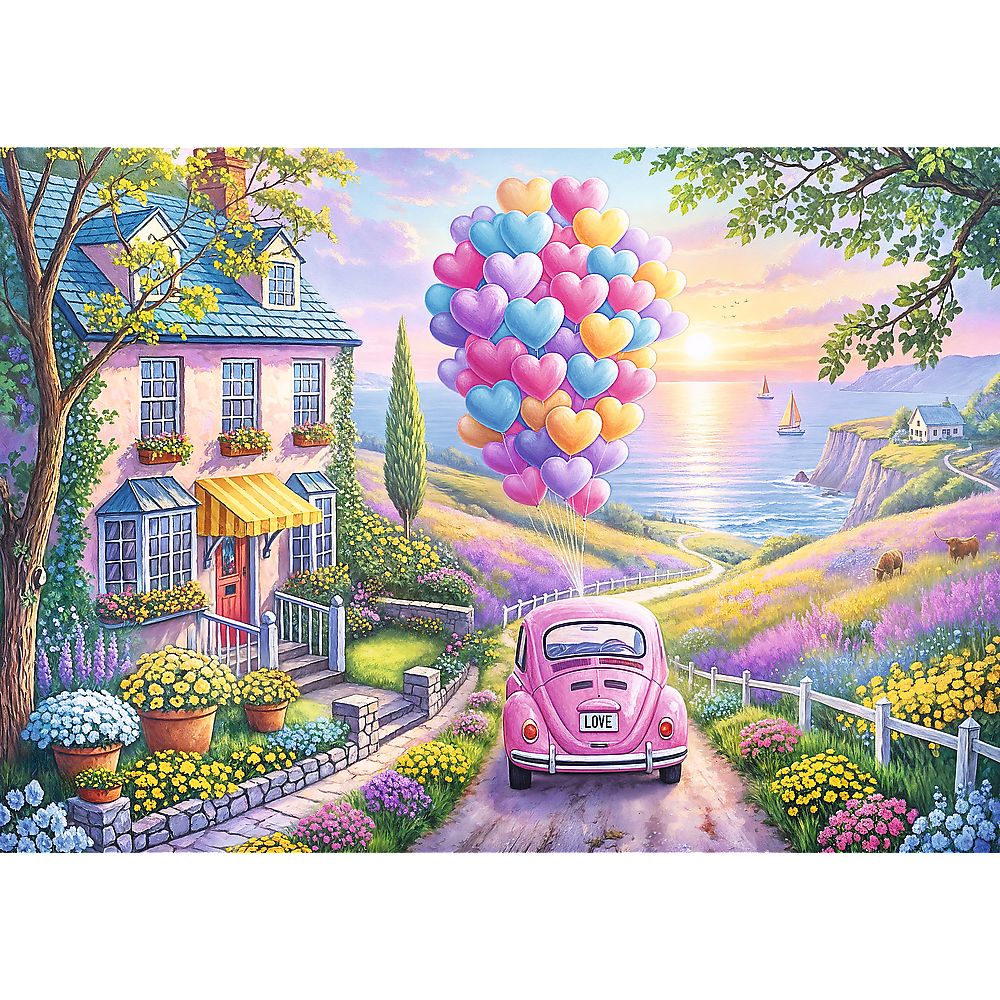 Puzzle trefl 1000 calatorie romantica copii varsta 12 ani - +15 ani [2]