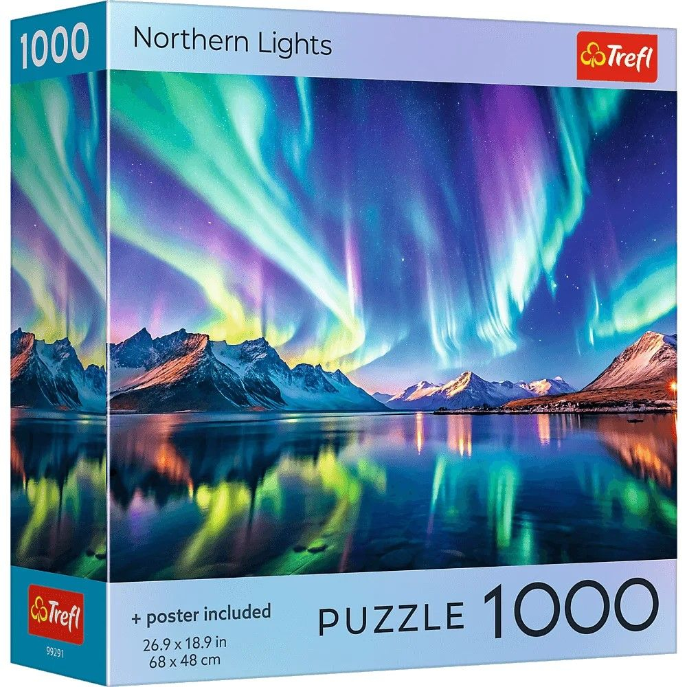 Puzzle trefl 1000 colectia sua aurora boreala poster inclus [1]