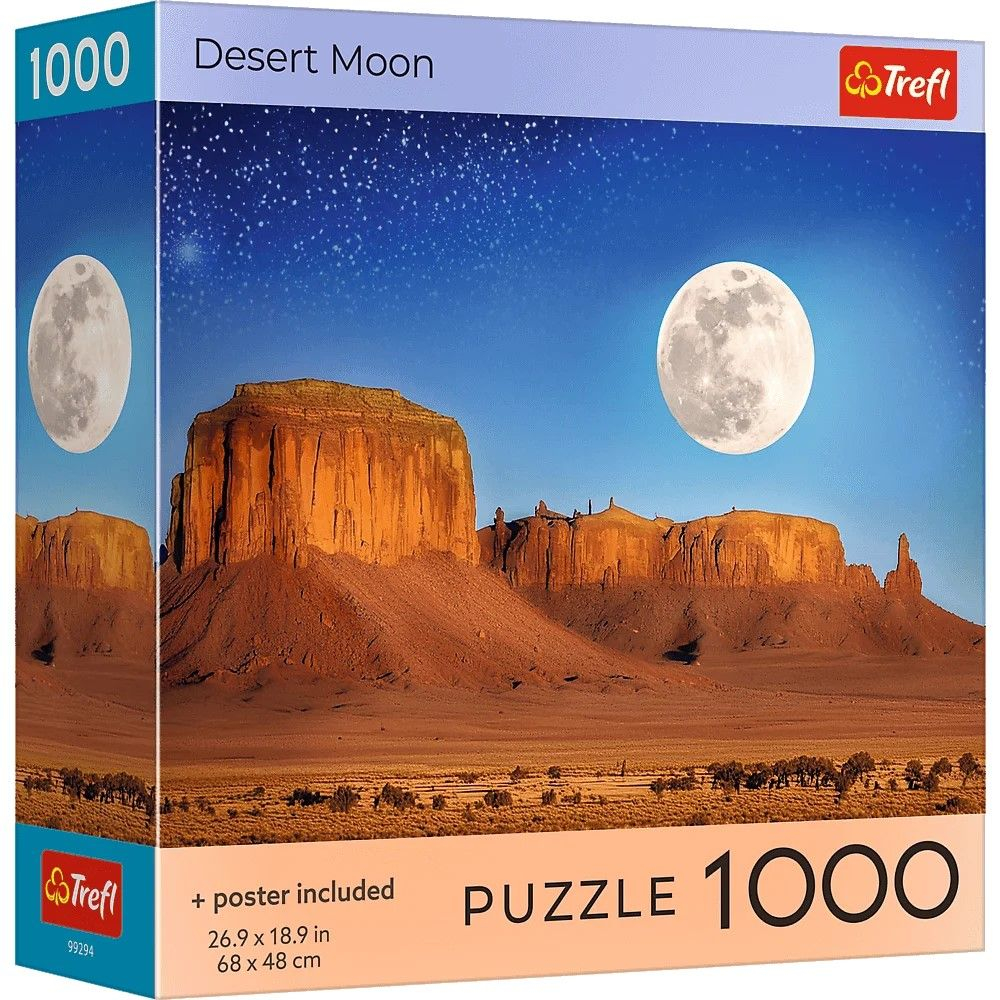 Puzzle trefl 1000 colectia sua luna in desert poster inclus [1]