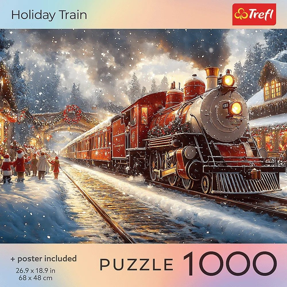 Puzzle trefl 1000 colectia sua trenul de vacanta poster inclus [3]