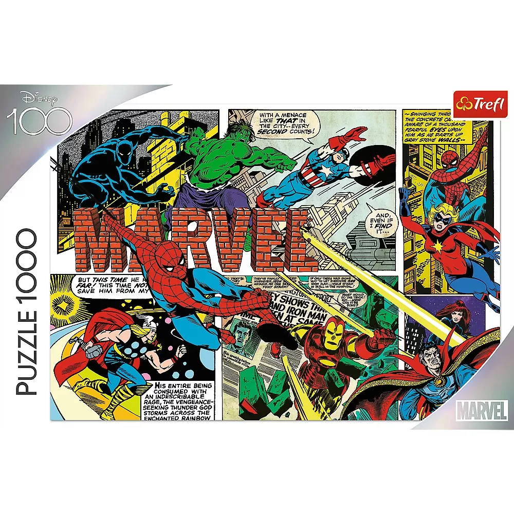 Puzzle trefl 1000 disney 100 eroii marvel [3]