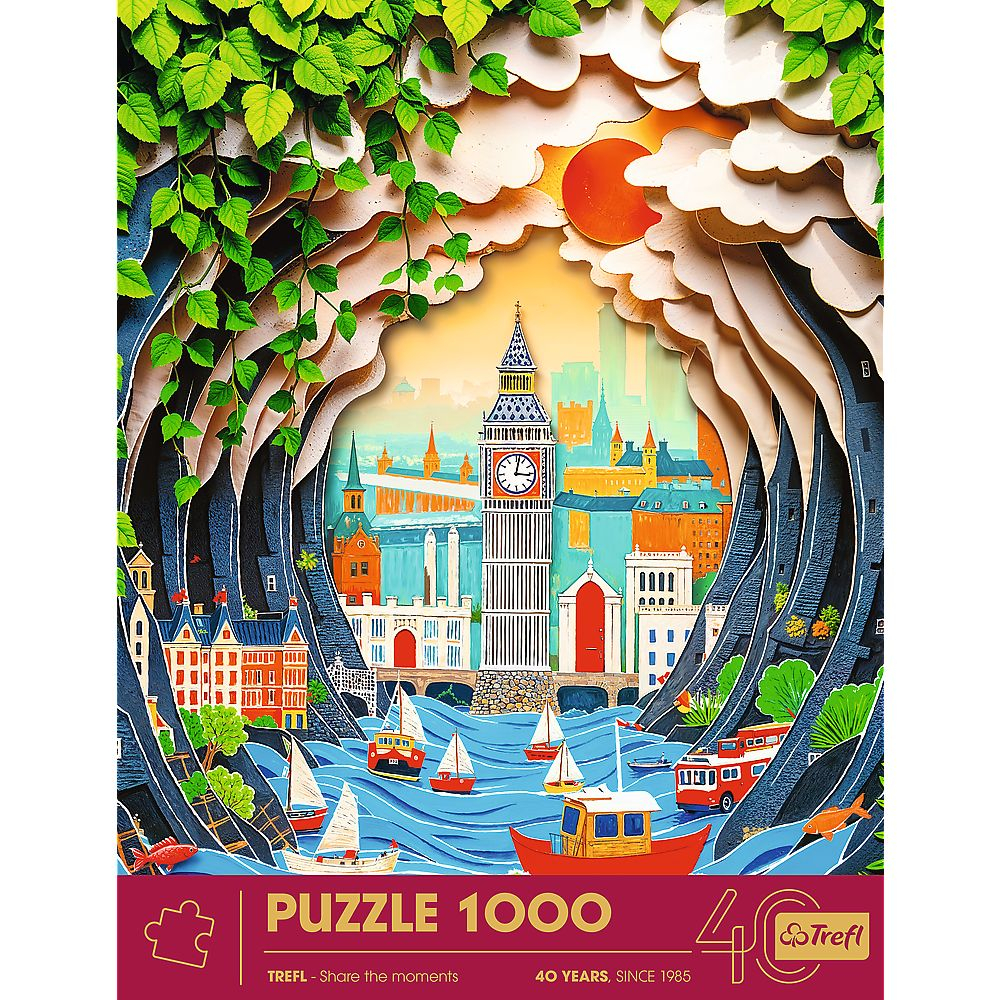 Puzzle trefl 1000 editia aniversara 40 de ani 3d londra [3]