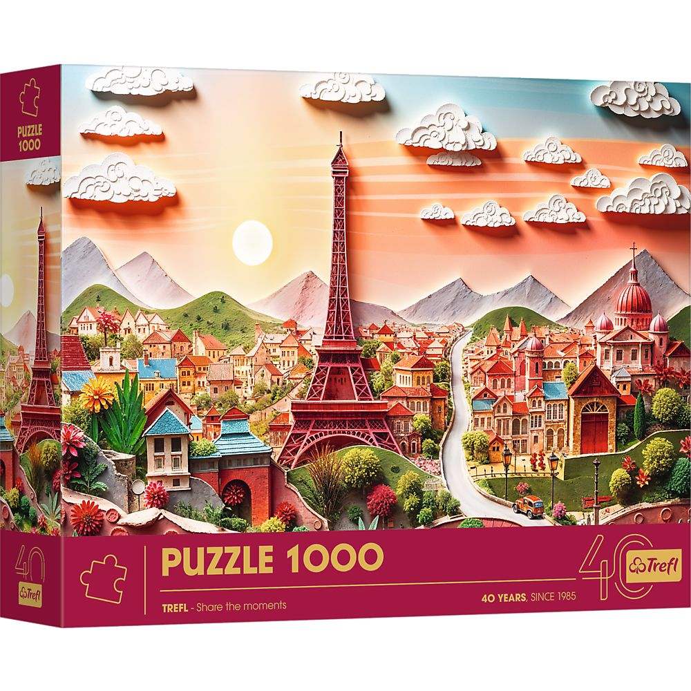 Puzzle trefl 1000 editia aniversara 40 de ani 3d paris [1]