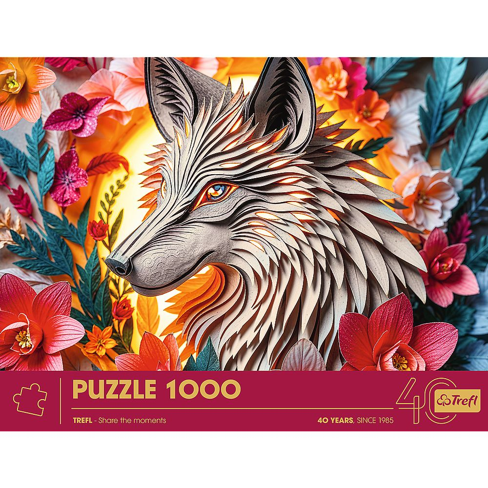 Puzzle trefl 1000 editia aniversara 40 de ani 3d wilk [3]
