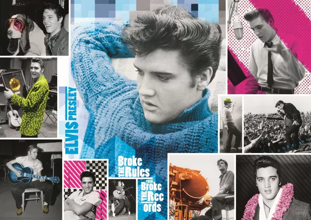 Puzzle trefl 1000 elvis presley intotdeauna tanar [2]