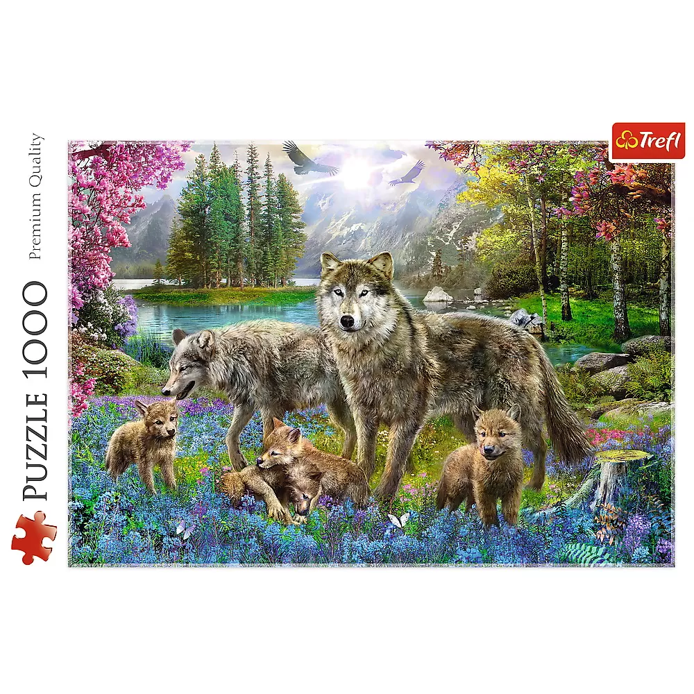 Puzzle trefl 1000 familie de lupi [2]