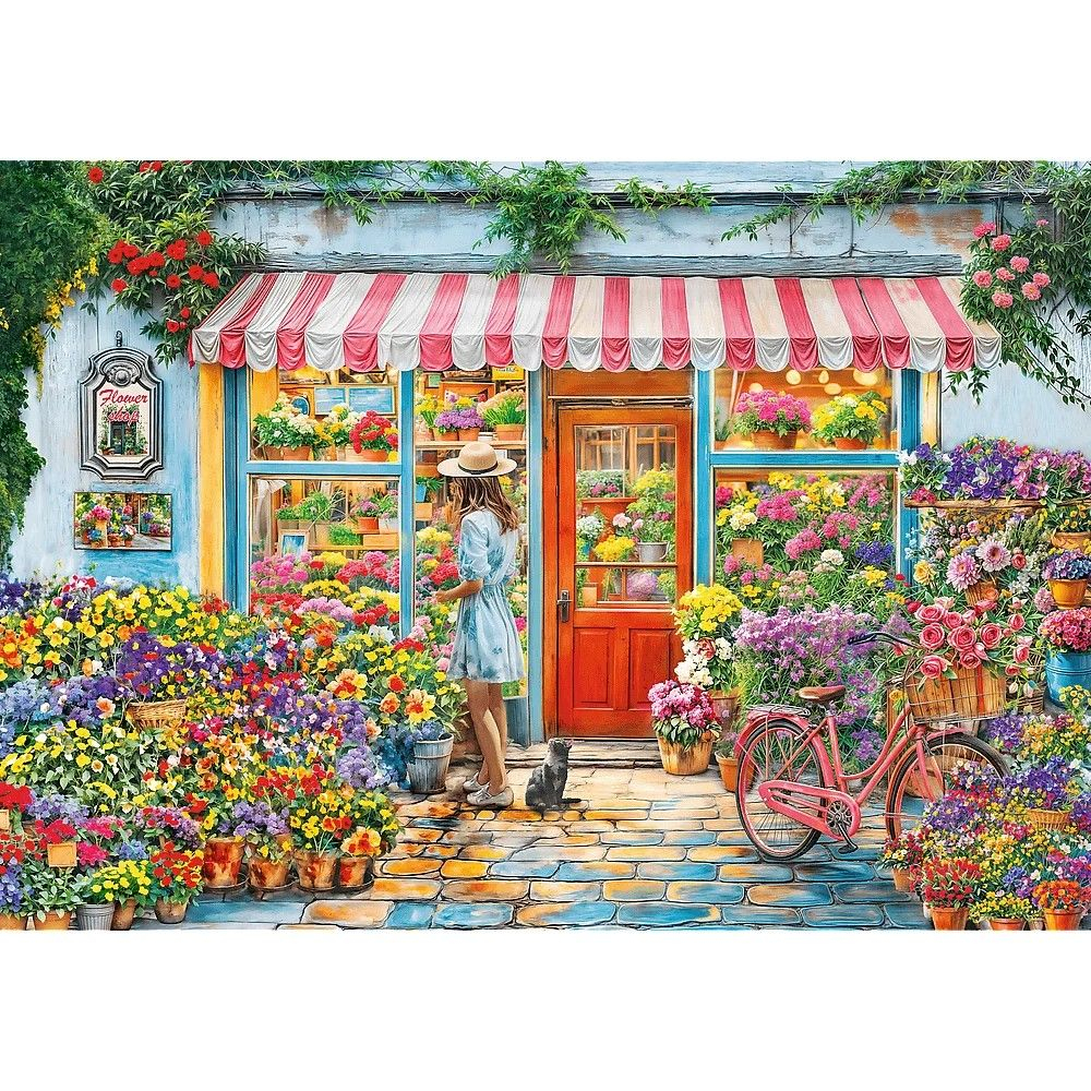 Puzzle trefl 1000 magazin de flori copii varsta 12 ani - +15 ani [2]