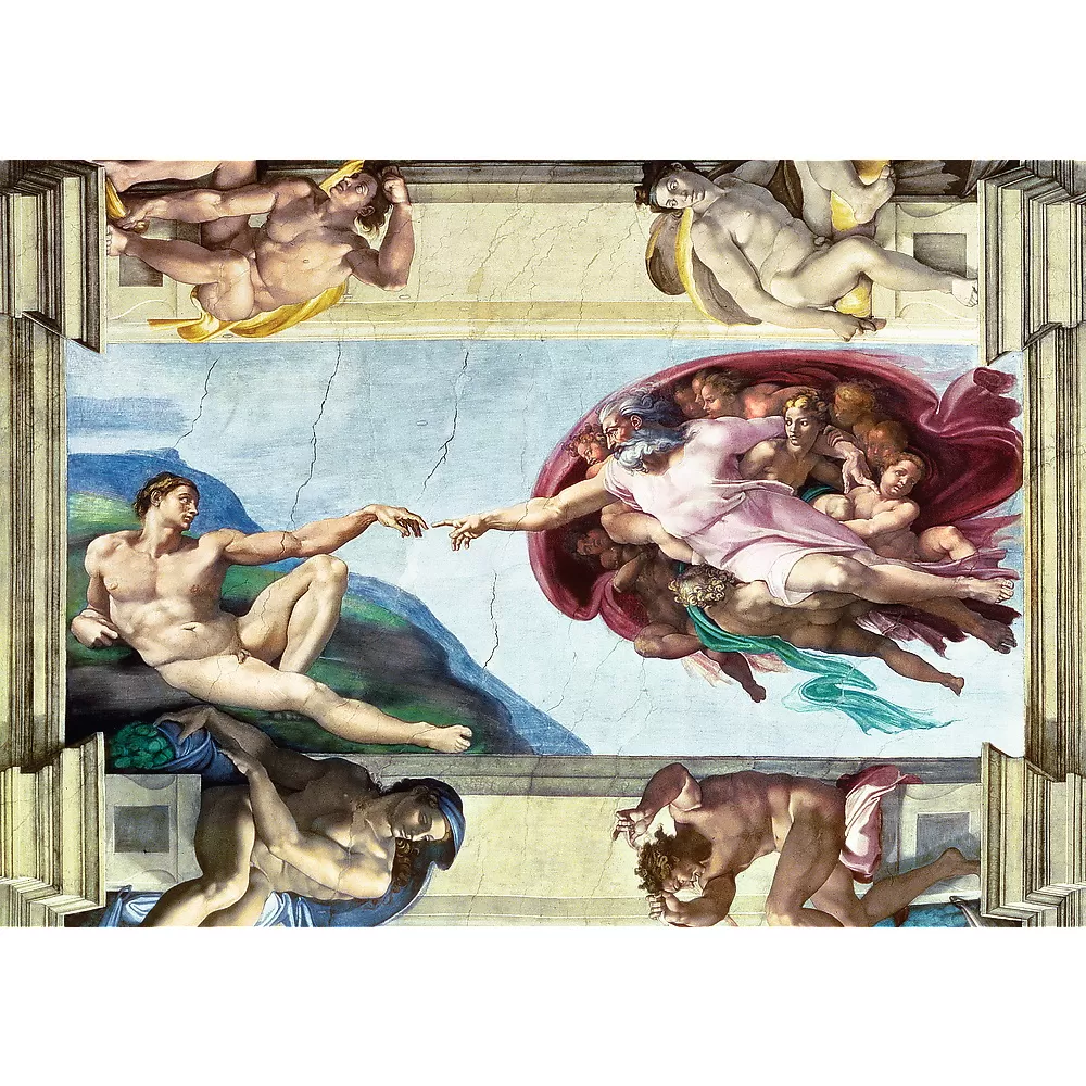 Puzzle trefl 1000 michelangelo crearea lui adam [2]