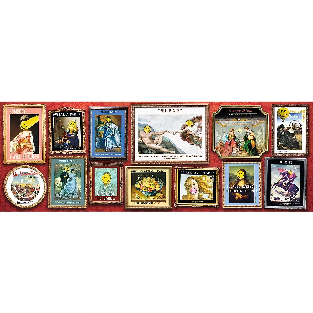 Puzzle trefl 1000 panorama lumea smiley [2]