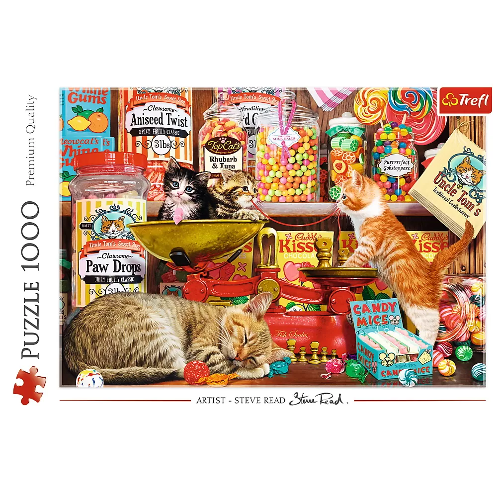 Puzzle trefl 1000 pisici si dulciuri [3]