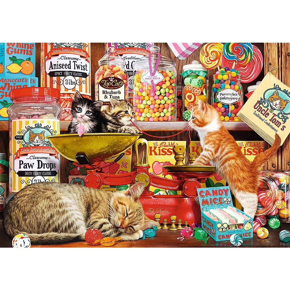 Puzzle trefl 1000 pisici si dulciuri [2]
