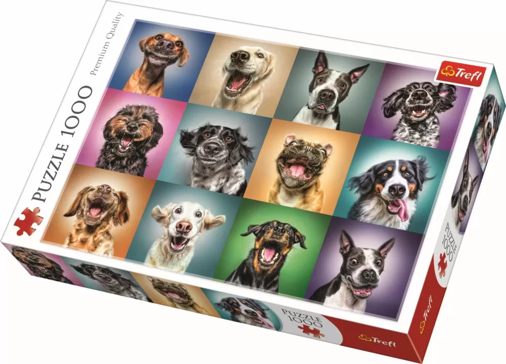 Puzzle trefl 1000 portret catelusi simpatici [1]
