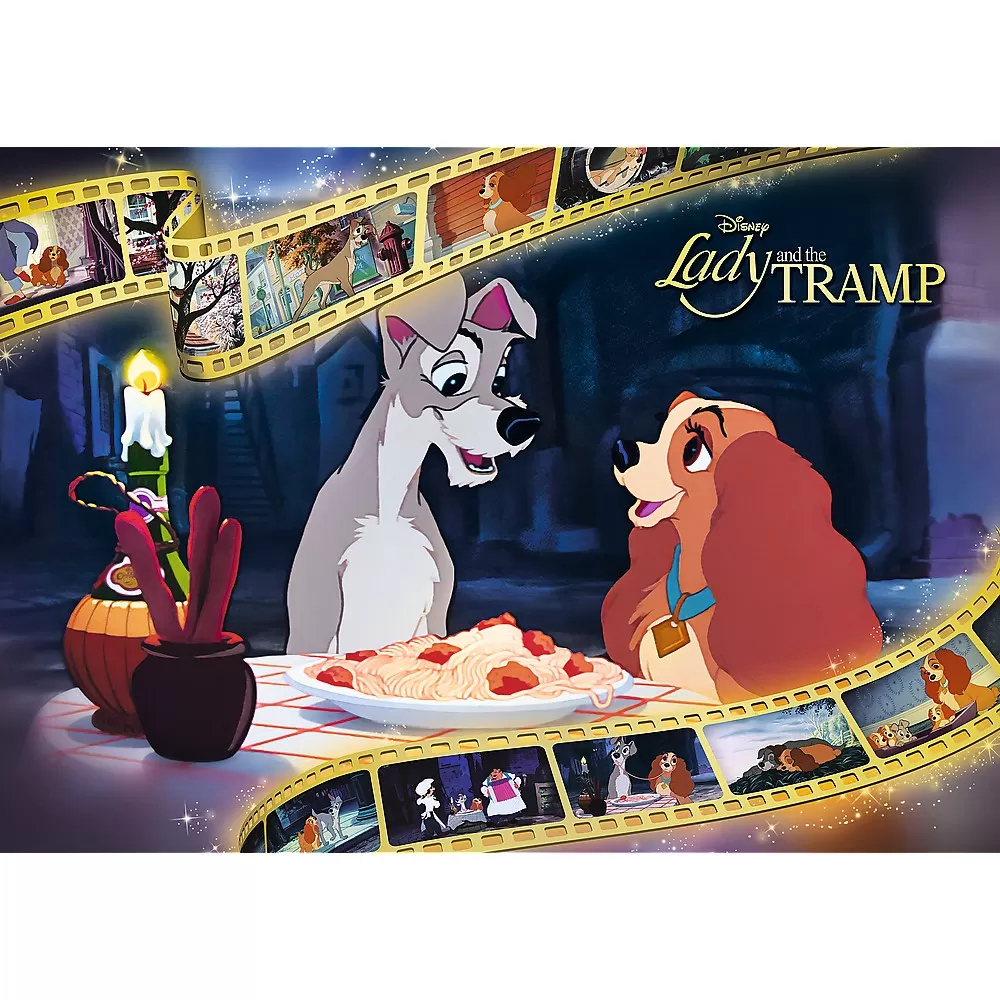 Puzzle trefl 1000 premium plus disney doamna si vagabondul [2]