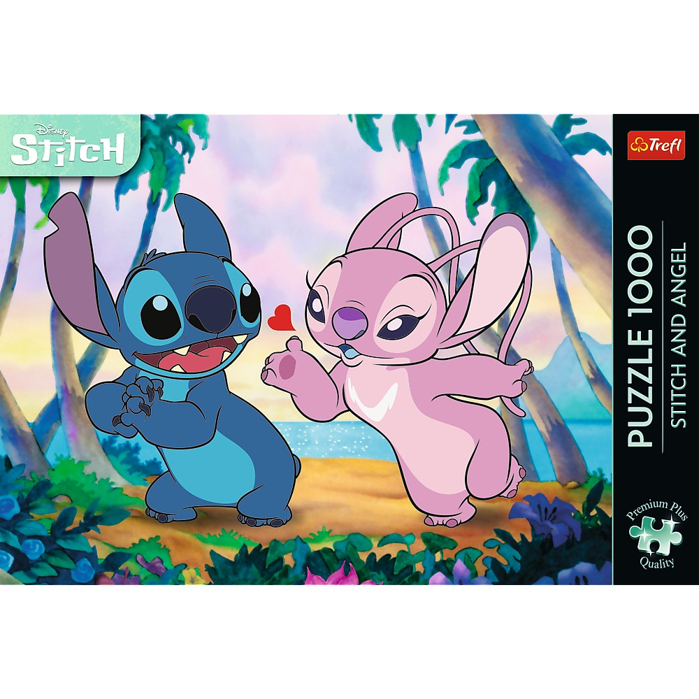Puzzle trefl 1000 premium plus disney lilo si stitch angel si stitch la plimbare [3]