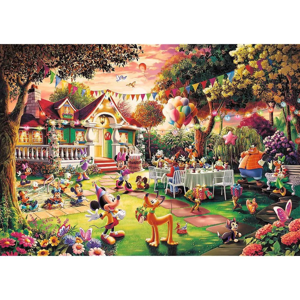 Puzzle trefl 1000 premium plus disney mickey mouse petrecere zi de nastere, copii 12 ani-+15 ani [2]