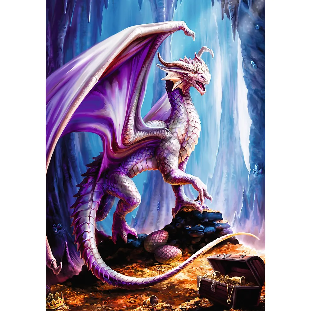 Puzzle trefl 1000 premium plus fantasy gardianul comorii [2]