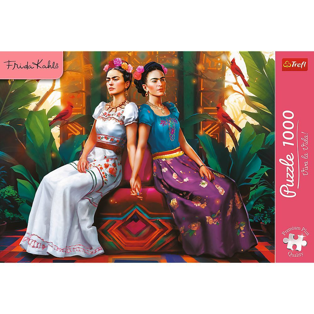 Puzzle trefl 1000 premium plus frida kahlo doua fete copii varsta 12 ani - +15 ani [3]