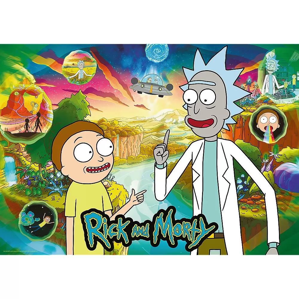 Puzzle trefl 1000 premium plus rick si morty [2]