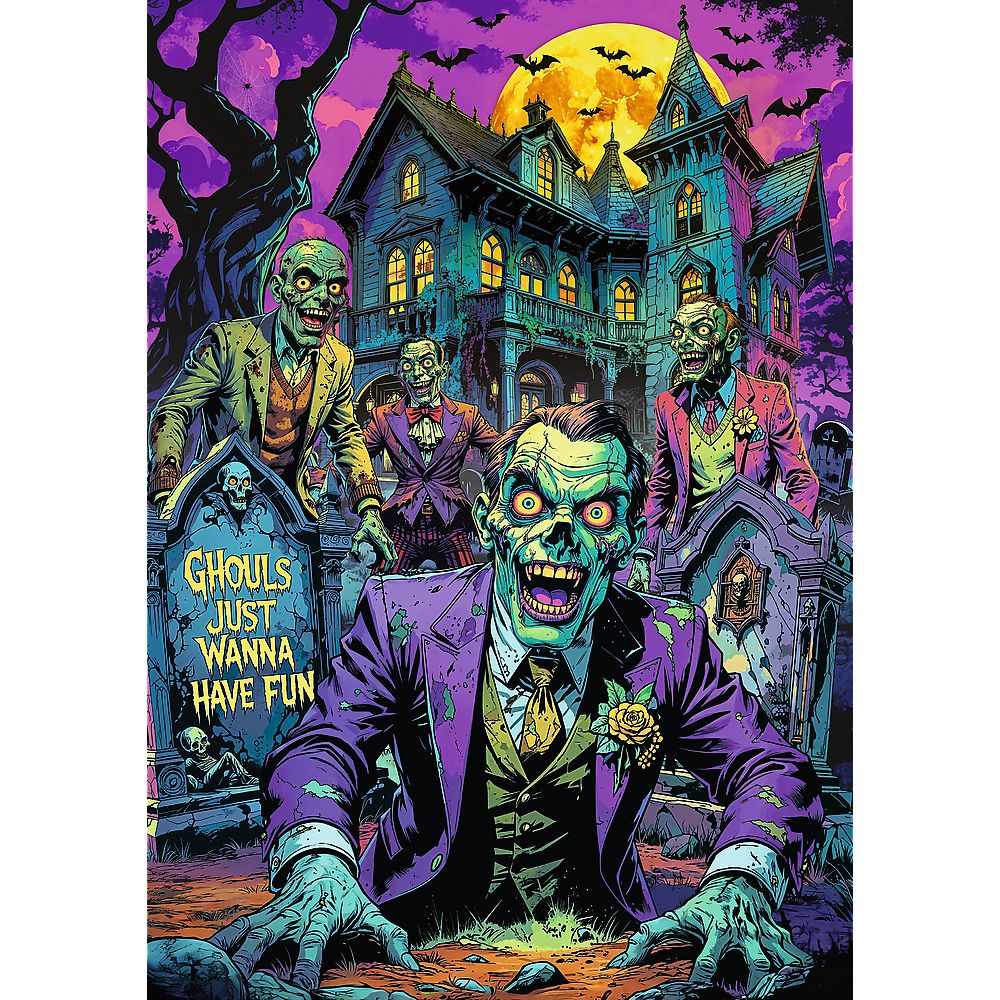 Puzzle trefl 1000 premium plus sala groazei zombi [2]