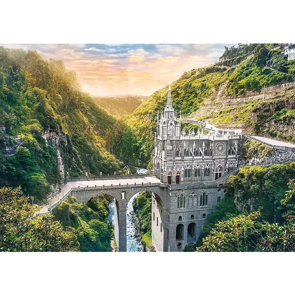 Puzzle trefl 1000 sanctuarul las lajas columbia [2]