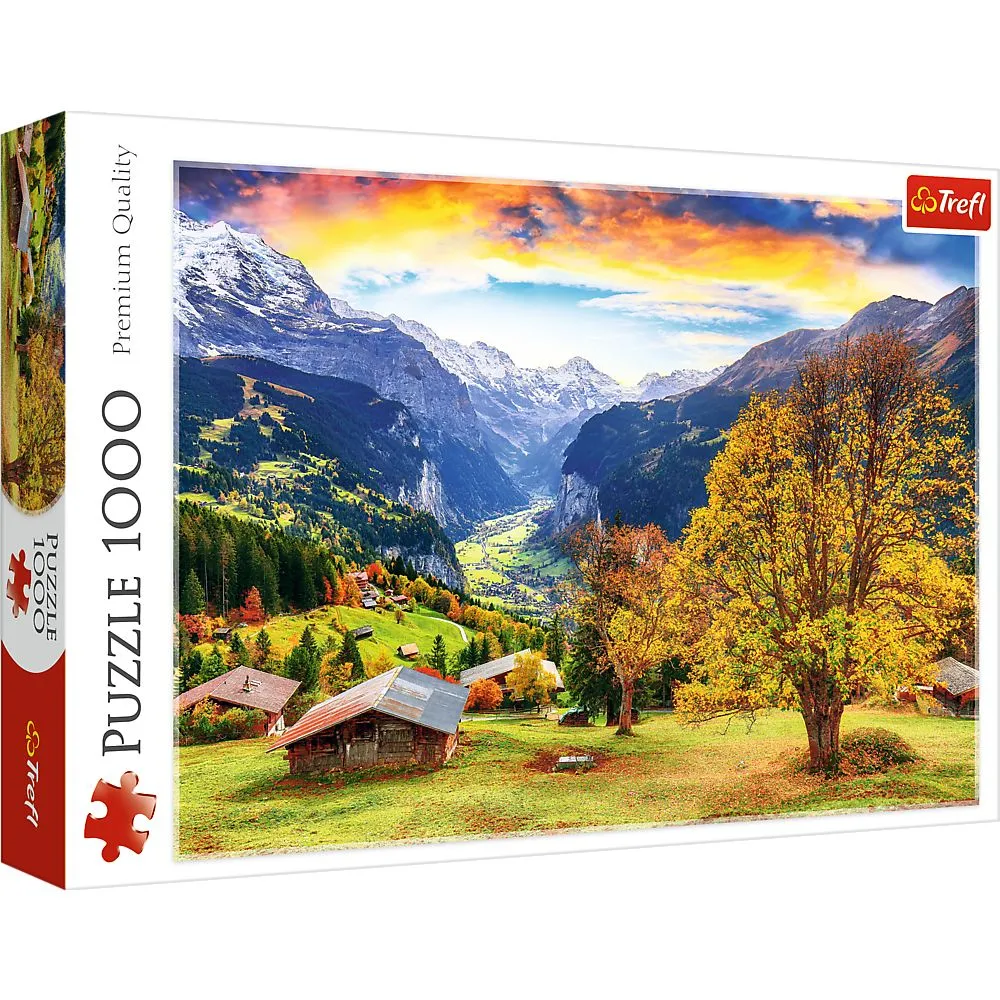 Puzzle trefl 1000 sat alpin pitoresc, copii varsta 12 ani pana la +15 ani [1]