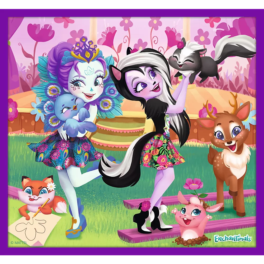 Puzzle trefl 10in1 enchantimals - fetele uimitoare [9]