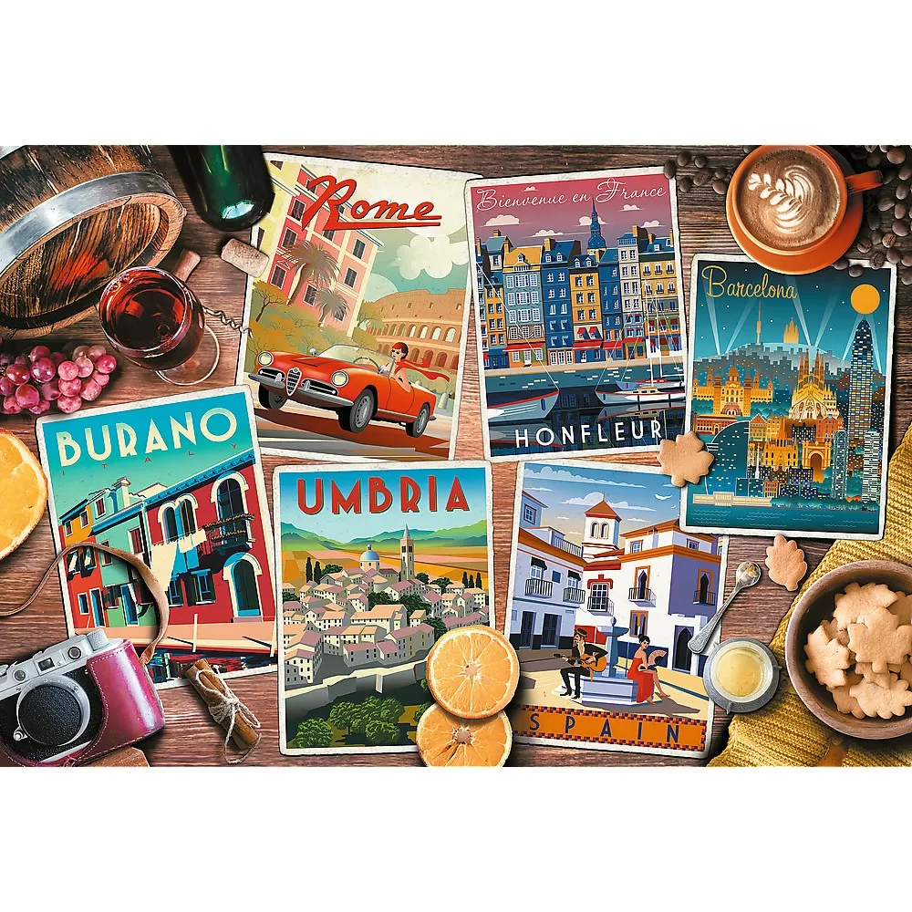Puzzle trefl 1500 calatorind prin europa [2]